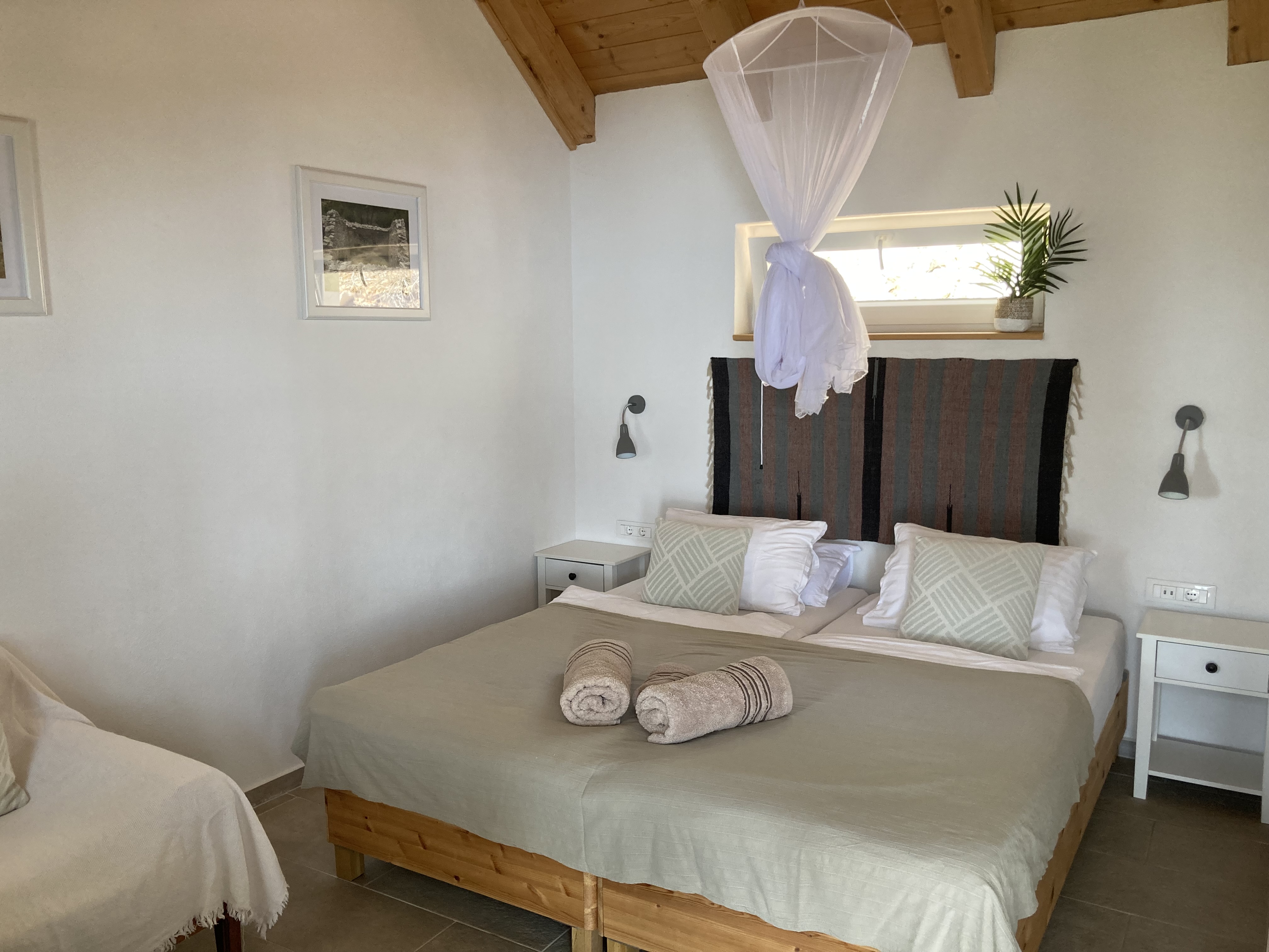Double bedroom with aircon and en-suite bathroom